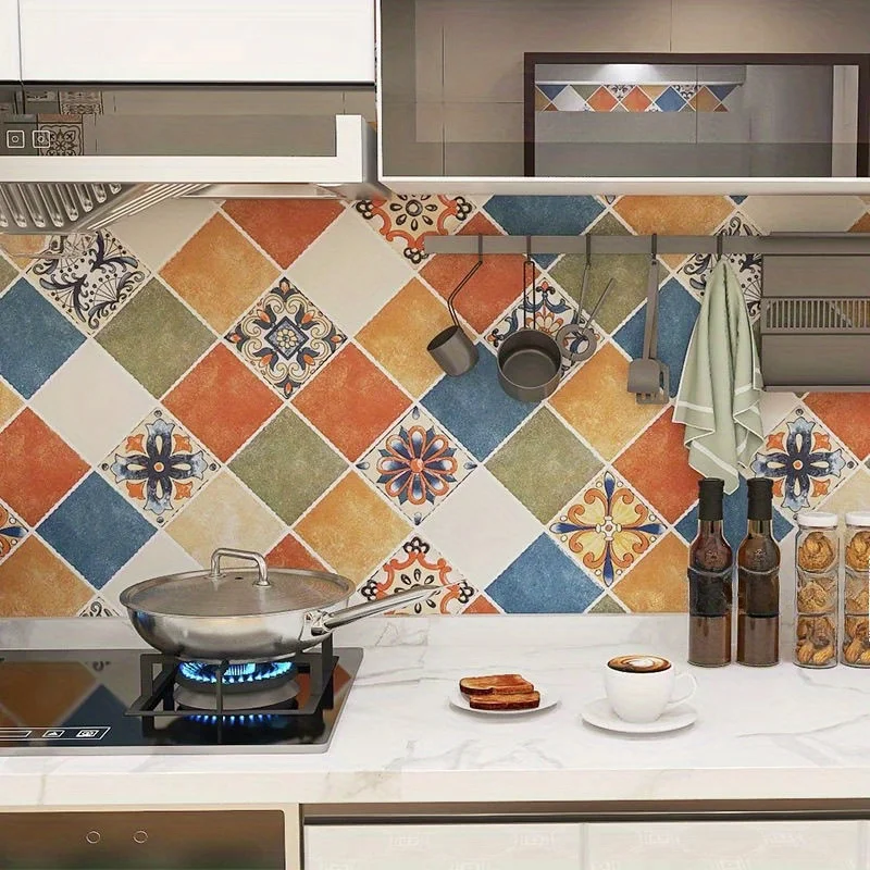 Kitchen Oil Resistant Stickers Self-adhesive Desktop Wallpaper Bathroom Tiles Creative Renovation Wall And Stove Art Decoration
Kitchen Oil Resistant Stickers Self-adhesive Desktop Wallpaper Bathroom Tiles Creative Renovation Wall And Stove Art Decoration
