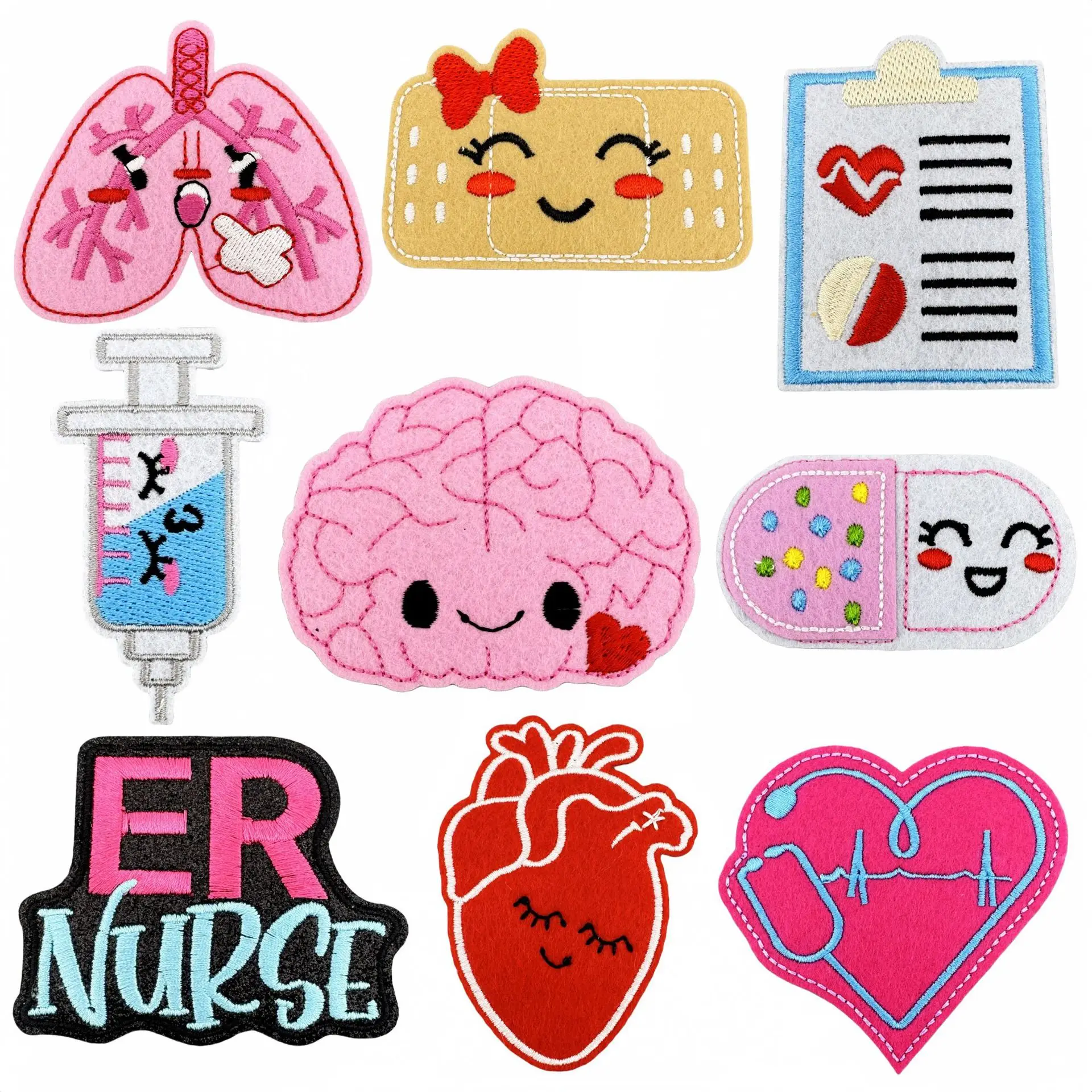 Cartoon Medical Serie Cloth Embroidery Patch Embroidered ironing patches for clothes iron on transfers for clothing Stickers Scp
Cartoon Medical Serie Cloth Embroidery Patch Embroidered ironing patches for clothes iron on transfers for clothing Stickers Scp