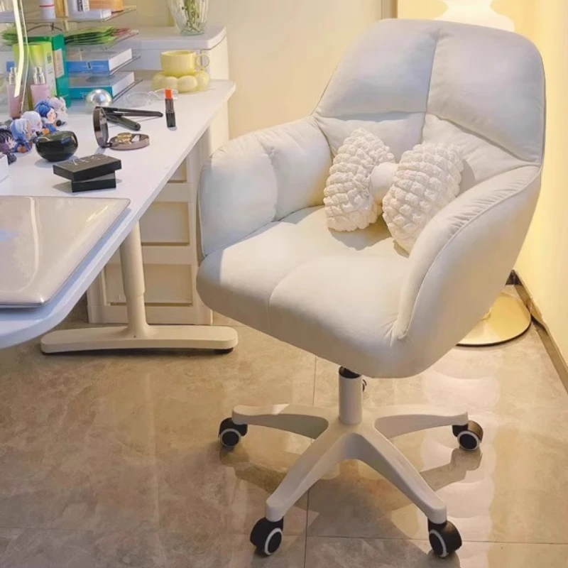 Luxury Cream Style Lifting Backrest Rotating Makeup Stool Armchairs Armchair Relaxing Chair Right Posture Chair Gaming Chairs 
Luxury Cream Style Lifting Backrest Rotating Makeup Stool Armchairs Armchair Relaxing Chair Right Posture Chair Gaming Chairs