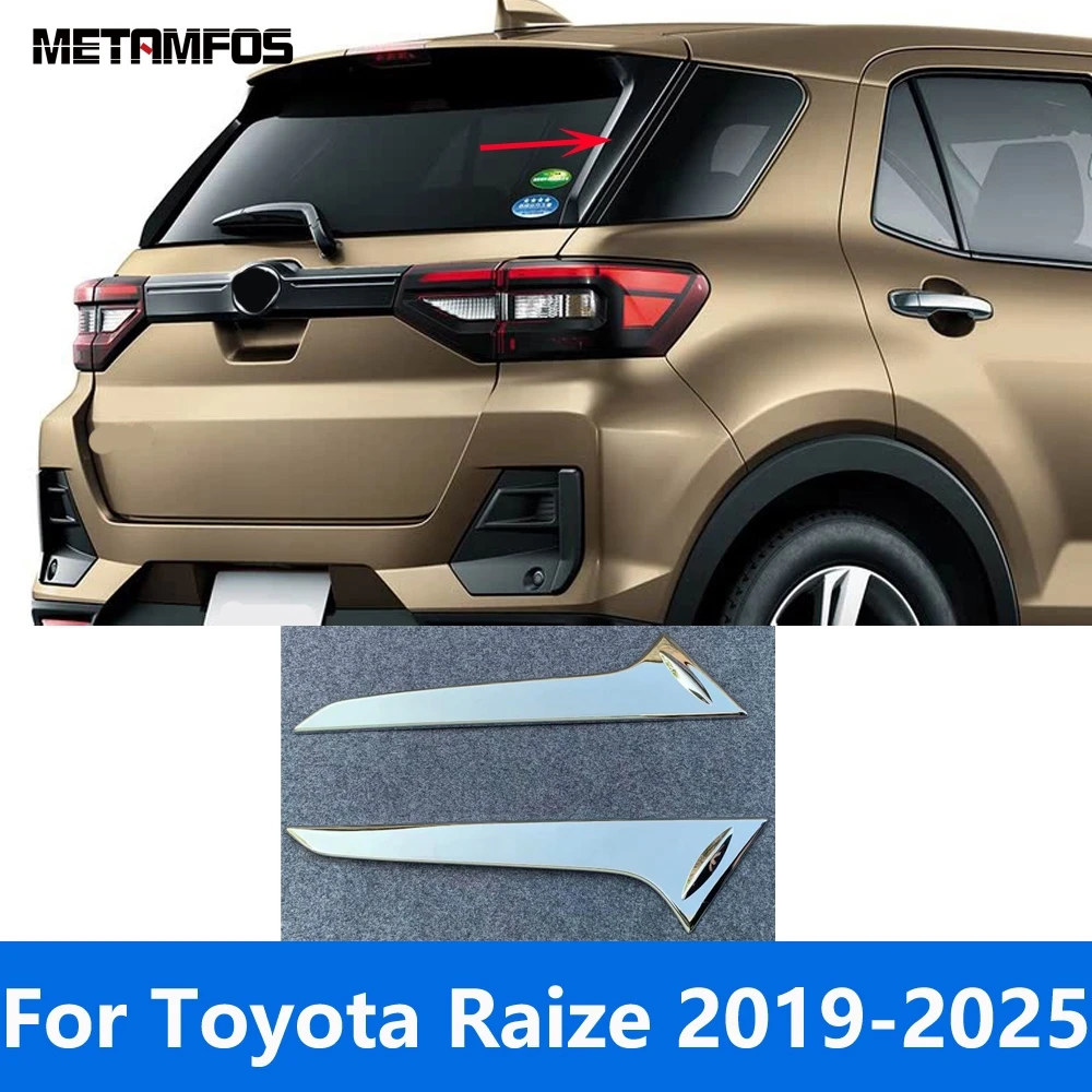 Для Toyota Raize 2019-2024 2025 хромированный спойлер на заднее окно, боковой спойлер, крышка крыла, молдинг, накладка, наклейка, аксессуары, Стайлинг автомобиля
Для Toyota Raize 2019-2024 2025 хромированный спойлер на заднее окно, боковой спойлер, крышка крыла, молдинг, накладка, наклейка, аксессуары, Стайлинг автомобиля