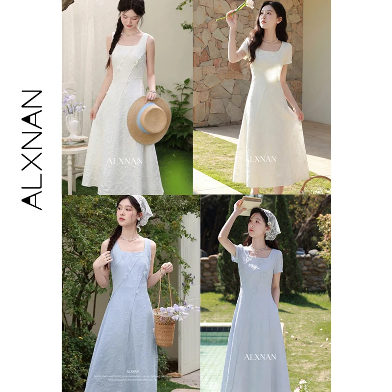 ALXNAN Women's Summer Dress 2026 French Fashion Long A-line Dresses Party Holiday 3D Embossed Butterfly Dress Female L62626-2
ALXNAN Women's Summer Dress 2026 French Fashion Long A-line Dresses Party Holiday 3D Embossed Butterfly Dress Female L62626-2