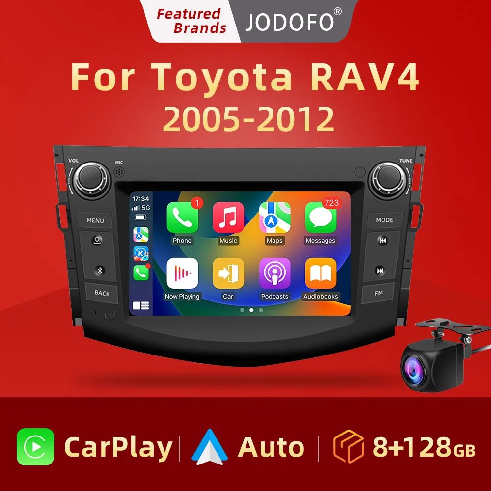 Jodofo 7" Car Radio For Toyota RAV4 RAV 4 2006- 2011 Carplay Android Auto Stereo Multimedia Player DSP 48EQ Navigation GPS 2 Din
Jodofo 7" Car Radio For Toyota RAV4 RAV 4 2006- 2011 Carplay Android Auto Stereo Multimedia Player DSP 48EQ Navigation GPS 2 Din