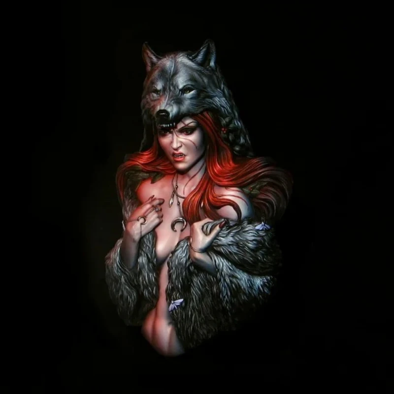 1/10 Scale Vampire Resin Fantasy Busts Model GK Kits Werewolf Collectible Figures Unassambled and Unpainted Desktop Art S298
1/10 Scale Vampire Resin Fantasy Busts Model GK Kits Werewolf Collectible Figures Unassambled and Unpainted Desktop Art S298