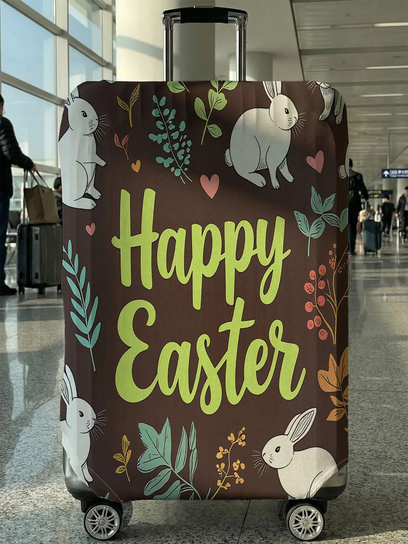 Easter Bunny Flower Luggage Protective Cover, suitable for 18-32 inch luggage covers, luggage handle gloves, travel accessories
Easter Bunny Flower Luggage Protective Cover, suitable for 18-32 inch luggage covers, luggage handle gloves, travel accessories