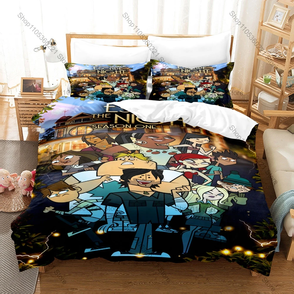 3 In 1 Total Drama Bedding Set Funny Cartoon Adventure Theme Soft Breathable Fabric Bedroom Home Gift
3 In 1 Total Drama Bedding Set Funny Cartoon Adventure Theme Soft Breathable Fabric Bedroom Home Gift