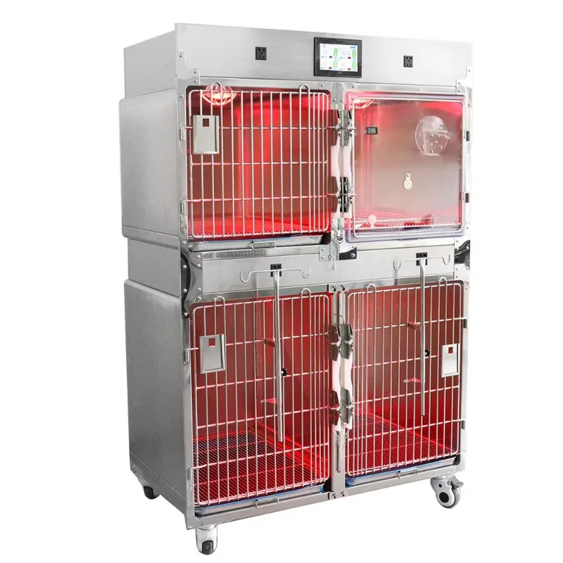 Veterinary Cage Banks Stainless Steel Modular Cage Banks Touch Scree ICU Veterinary Cage
Veterinary Cage Banks Stainless Steel Modular Cage Banks Touch Scree ICU Veterinary Cage