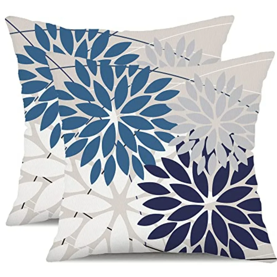 Outdoor Throw Pillow Covers 18x18 Inch Set of 2 Spring Summer Geometric Elegant Decorative Throw Pillows Blue Outdoor Waterproo
Outdoor Throw Pillow Covers 18x18 Inch Set of 2 Spring Summer Geometric Elegant Decorative Throw Pillows Blue Outdoor Waterproo
