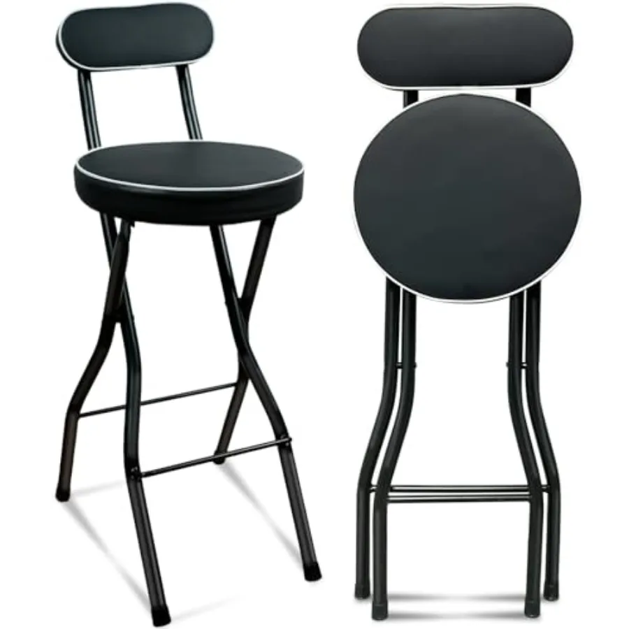 1 PCS with Back, Tall Foldable Stool Seat Padded Portable Stools Counter Height Foldable Stools Chairs Collapsible Stool for Ad
1 PCS with Back, Tall Foldable Stool Seat Padded Portable Stools Counter Height Foldable Stools Chairs Collapsible Stool for Ad