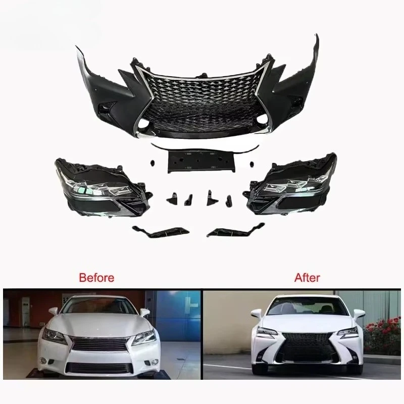 2012-2015 for GS Facelift Body Kits Car Bumpers GS200T GS250 GS300 GS350 GS400 GS450H 2016 Upgrade for GS-F Sport Model
2012-2015 for GS Facelift Body Kits Car Bumpers GS200T GS250 GS300 GS350 GS400 GS450H 2016 Upgrade for GS-F Sport Model
