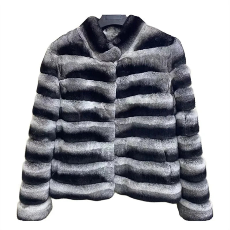2023 New Real Rex Rabbit Fur Coat Women Luxury Natural Fur Short Coat Best Selling Winter Outerwear Chinchilla Fur Coats
2023 New Real Rex Rabbit Fur Coat Women Luxury Natural Fur Short Coat Best Selling Winter Outerwear Chinchilla Fur Coats