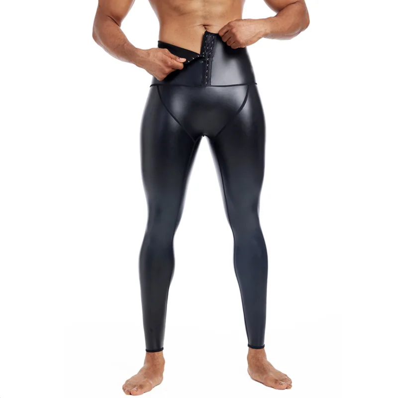 Men Traceless High Waist PU Leather Hip Pants Cropped Breasted Body shaping Buckle Cross body Fitness breasted Thickened Soft
Men Traceless High Waist PU Leather Hip Pants Cropped Breasted Body shaping Buckle Cross body Fitness breasted Thickened Soft