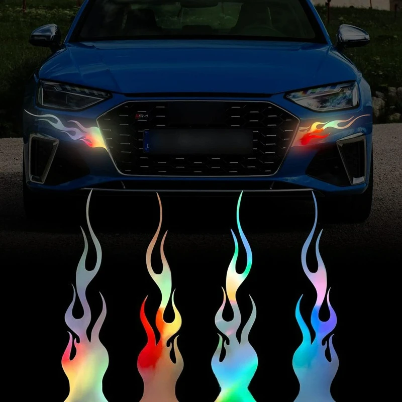 4 Pieces of High-quality Modified Reflective Car Stickers with Flame Patterns Self-adhesive Waterproof Sun-proof and Non-fading
4 Pieces of High-quality Modified Reflective Car Stickers with Flame Patterns Self-adhesive Waterproof Sun-proof and Non-fading