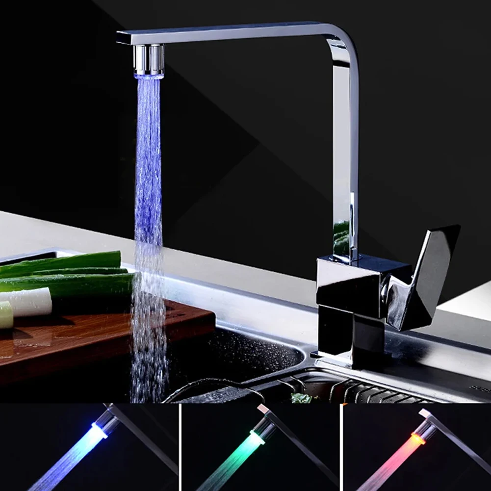 Светодиодный 3-Color светильник-up температурный смеситель для кухни ванной комнаты, светящийся водосберегающий смеситель, аэратор, насадка для душа
Светодиодный 3-Color светильник-up температурный смеситель для кухни ванной комнаты, светящийся водосберегающий смеситель, аэратор, насадка для душа