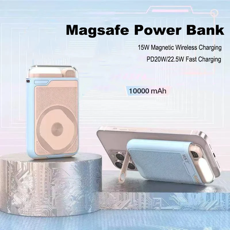 10000mAh Magnetic Wireless Charger Power Bank 22.5W Fast Charging for iPhone 16 Samsung Huawei Xiaomi Powerbank with Flashlight
10000mAh Magnetic Wireless Charger Power Bank 22.5W Fast Charging for iPhone 16 Samsung Huawei Xiaomi Powerbank with Flashlight