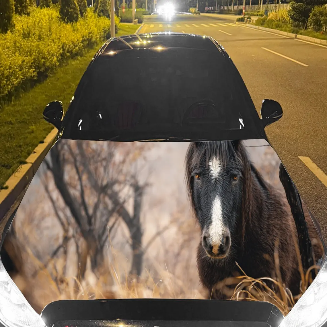 Striking Black - And - White Horse Car Hood Stickers - Self-Adhesive, Waterproof and Durable Vinyl Wrap, Decorate And Protect Yo
Striking Black - And - White Horse Car Hood Stickers - Self-Adhesive, Waterproof and Durable Vinyl Wrap, Decorate And Protect Yo