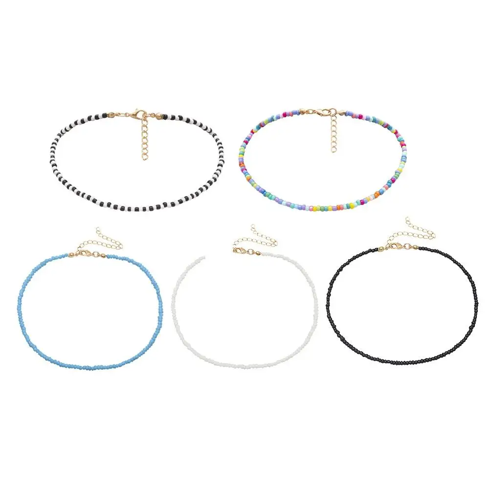 Colorful Rice Necklace Women Clavicle Chain Elegant Glass Bead Jewelry Party Wedding Clavicle Chain Accessories
Colorful Rice Necklace Women Clavicle Chain Elegant Glass Bead Jewelry Party Wedding Clavicle Chain Accessories
