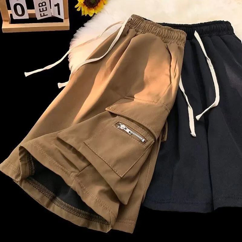 Men Trendy Moto Biker Multi Pockets Safari Shorts Male Zipper Cargo Loose Casual High Street Knee Length Shorts Drawstring Short
Men Trendy Moto Biker Multi Pockets Safari Shorts Male Zipper Cargo Loose Casual High Street Knee Length Shorts Drawstring Short