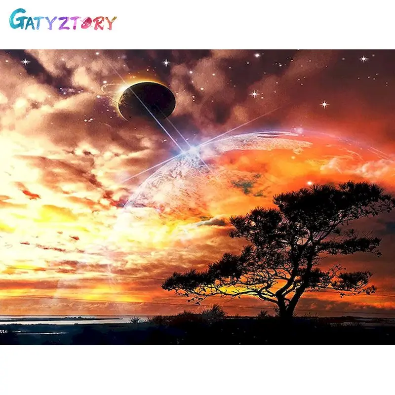 GATYZTORY Diamond Embroidery Cross Stitch Scenery Art Kits Diy Craft Diamond Painting Tree and Sun 5D Mosaic Craft Kit
GATYZTORY Diamond Embroidery Cross Stitch Scenery Art Kits Diy Craft Diamond Painting Tree and Sun 5D Mosaic Craft Kit