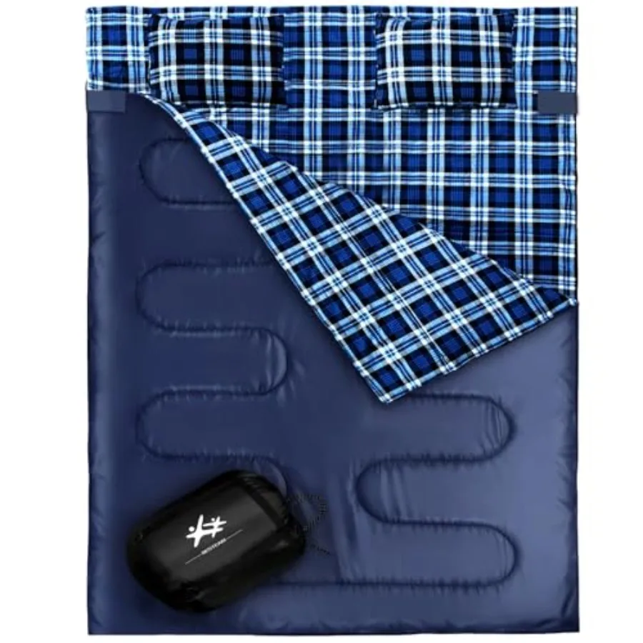 Double Sleeping Bag Flannel for Adults Queen Size for 2 Person with 2 Pillows Warm and Cold Weather Sleeping Bag for Camping Hi
Double Sleeping Bag Flannel for Adults Queen Size for 2 Person with 2 Pillows Warm and Cold Weather Sleeping Bag for Camping Hi