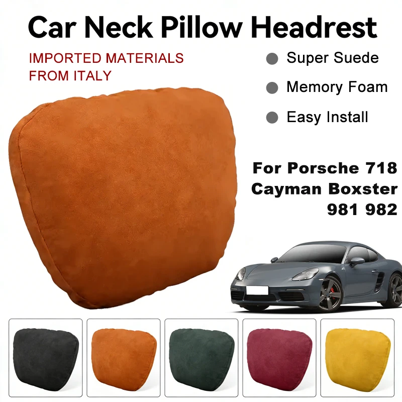 Italy Suede Car Neck Rest Pillow For Porsche 718 Cayman Boxster 981 982 Seat Head Neck Support Cushion Auto Interior Accessories
Italy Suede Car Neck Rest Pillow For Porsche 718 Cayman Boxster 981 982 Seat Head Neck Support Cushion Auto Interior Accessories