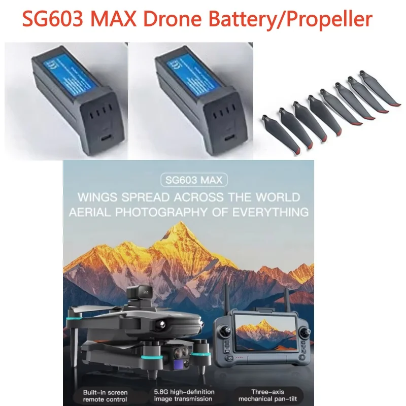 7.6V 4500MAH Battery For SG603 MAX Drone Battery Propeller SG603 MAX Screen Drone SG603MAX Drone Battery Blades Parts
7.6V 4500MAH Battery For SG603 MAX Drone Battery Propeller SG603 MAX Screen Drone SG603MAX Drone Battery Blades Parts
