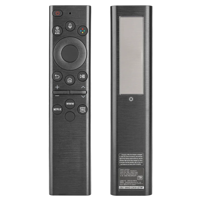 BN59-01386D For Samsung Voice Solar Remote Control Replacement With NETFLIX PrimeVideo Buttons, For Samsung Smart TV
BN59-01386D For Samsung Voice Solar Remote Control Replacement With NETFLIX PrimeVideo Buttons, For Samsung Smart TV