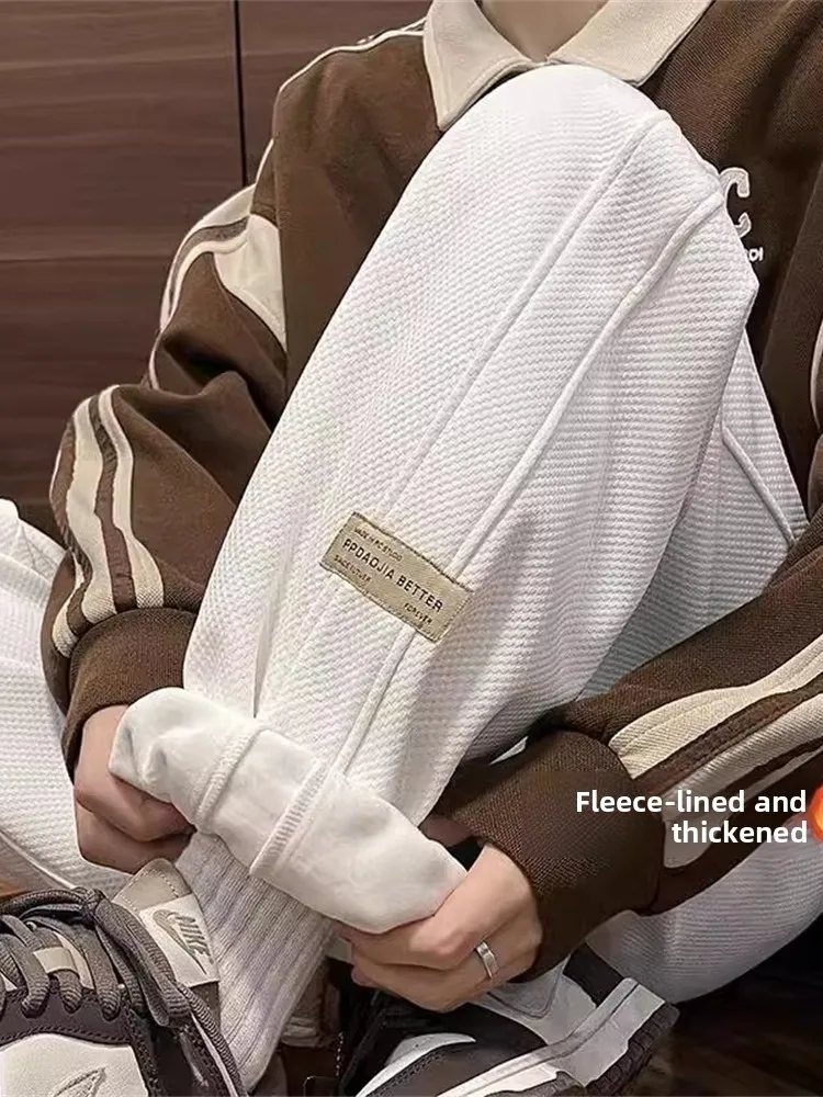 Men's Fce Lined Joggers Winter Warm Casual Sports Pants Loose Fit Elastic Waist Long Trousers Vintage American Sle
Men's Fce Lined Joggers Winter Warm Casual Sports Pants Loose Fit Elastic Waist Long Trousers Vintage American Sle