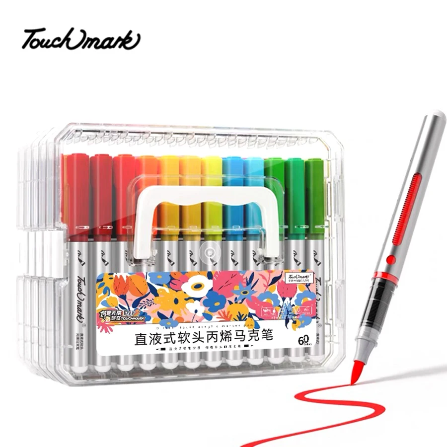 12/24/48Colors Acrylic Markers Pens soft Head Straight liquid style for Fabric Rock Painting Ceramic Glass stationery Art suppl
12/24/48Colors Acrylic Markers Pens soft Head Straight liquid style for Fabric Rock Painting Ceramic Glass stationery Art suppl