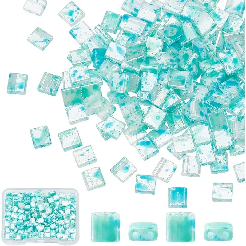 200Pcs 2 Hole Tila Beads Square Glass Seed Beads Rectangle Mini Opaque with Plastic Container for Craft Bracelet Necklace
200Pcs 2 Hole Tila Beads Square Glass Seed Beads Rectangle Mini Opaque with Plastic Container for Craft Bracelet Necklace