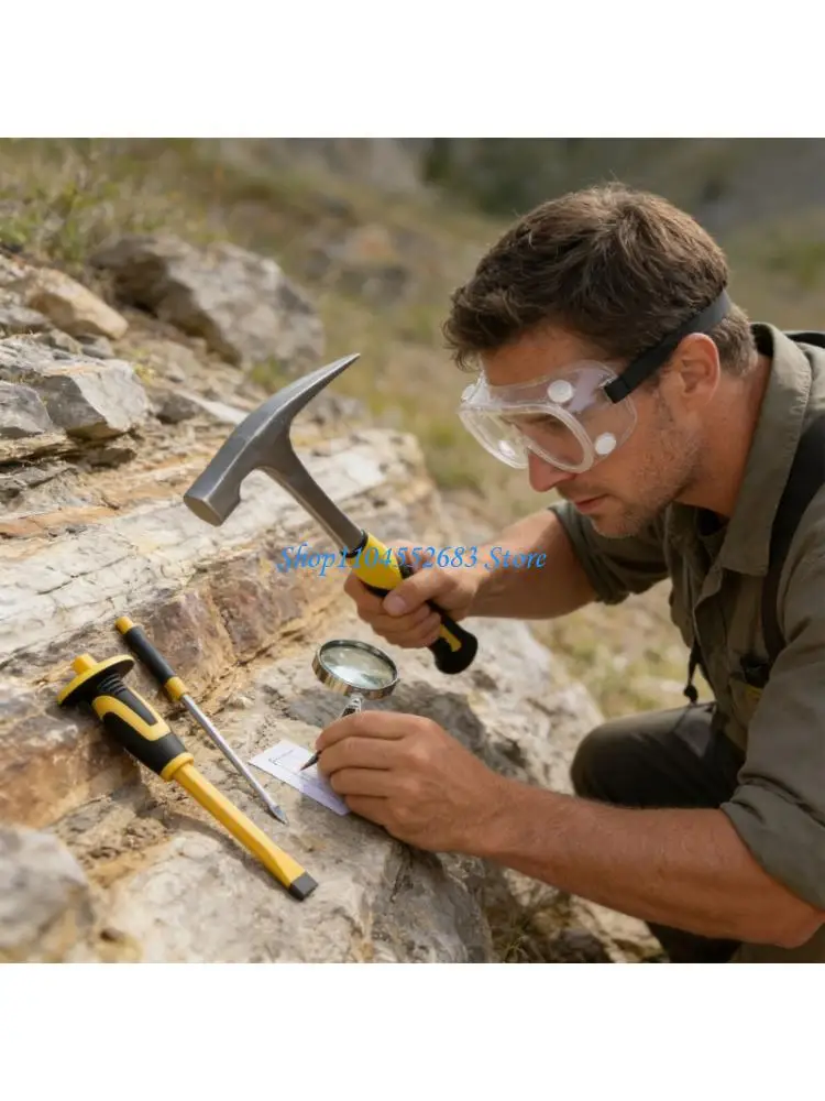 Resilient Metal Geology Equipment Set For Rock Splitting And Sample Search