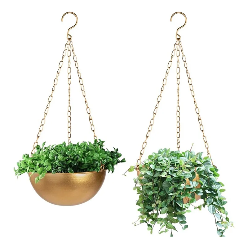 Best-Large Gold Hanging Planter With Drainage, Semi-Circle Hanging Plant Holder For Indoor Plants, Lightweightceiling Basin
Best-Large Gold Hanging Planter With Drainage, Semi-Circle Hanging Plant Holder For Indoor Plants, Lightweightceiling Basin