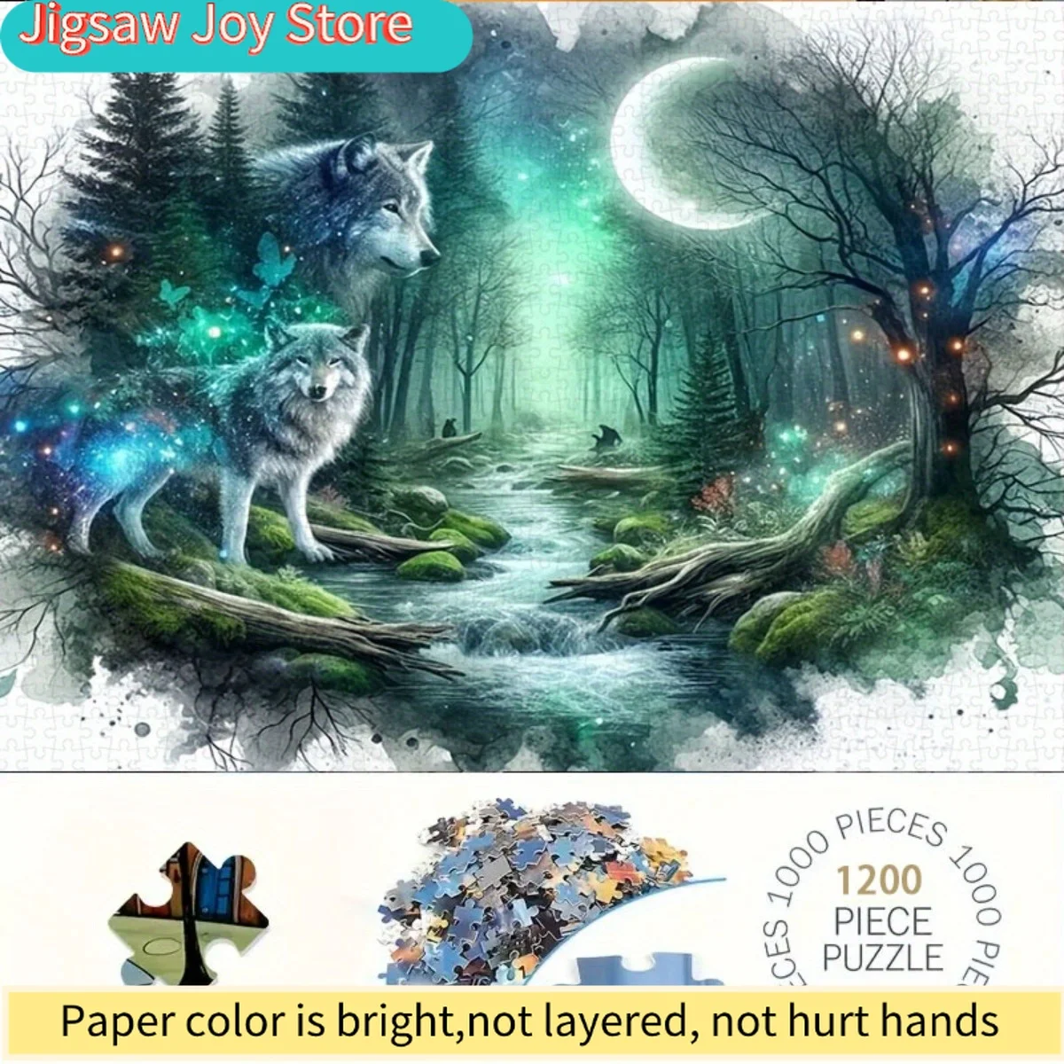 High Quality Jigsaw Puzzle60cm31.5inch 1200pcs Puzzle for Living Room Decor, Durable Cardboard with Vivid Colors, Wolf in Moon
High Quality Jigsaw Puzzle60cm31.5inch 1200pcs Puzzle for Living Room Decor, Durable Cardboard with Vivid Colors, Wolf in Moon