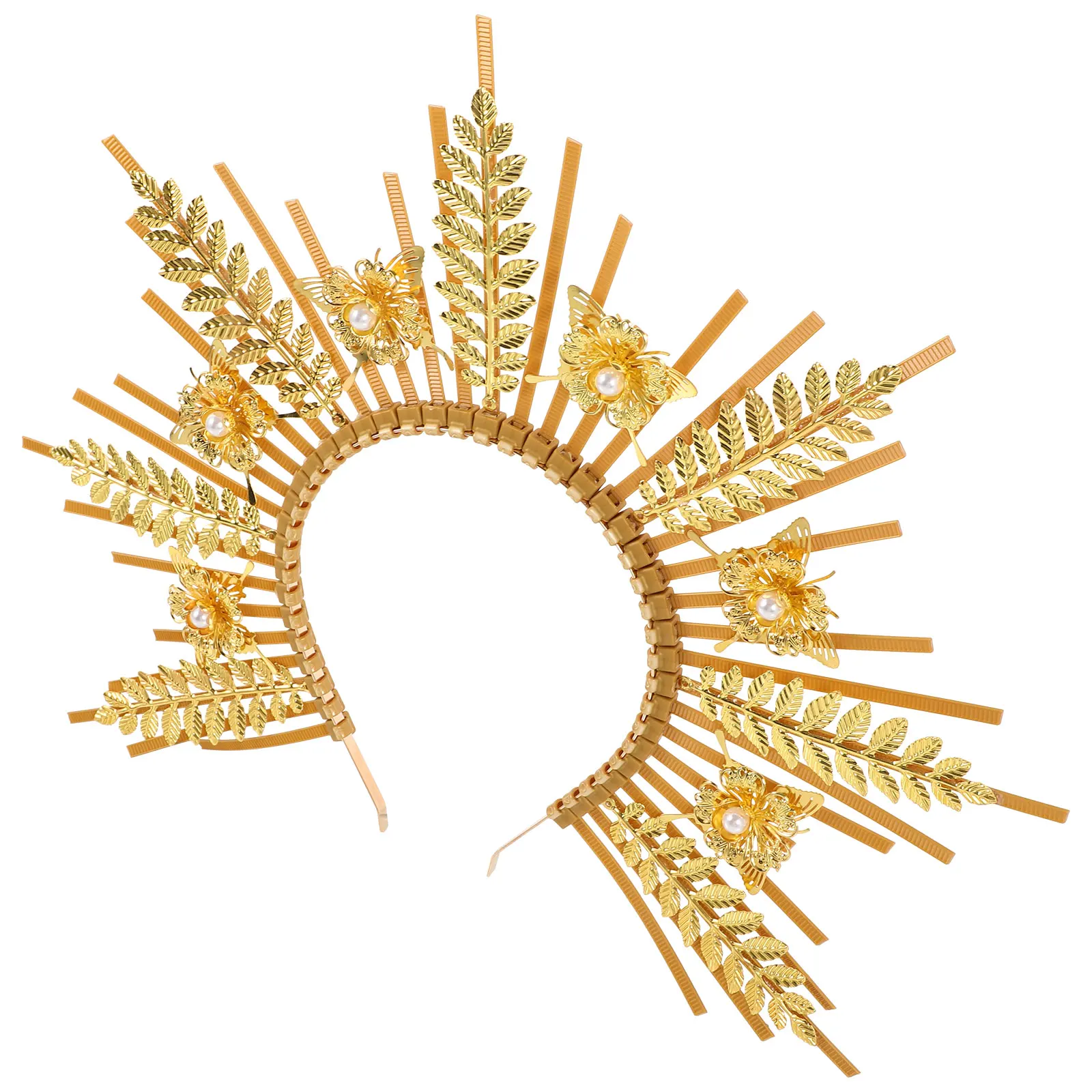 Goddess Crown Headband Plastic Metal Unique Costume Headpiece Party Photo Prop Women Hair Decor Retro Christmas Cosplay
Goddess Crown Headband Plastic Metal Unique Costume Headpiece Party Photo Prop Women Hair Decor Retro Christmas Cosplay