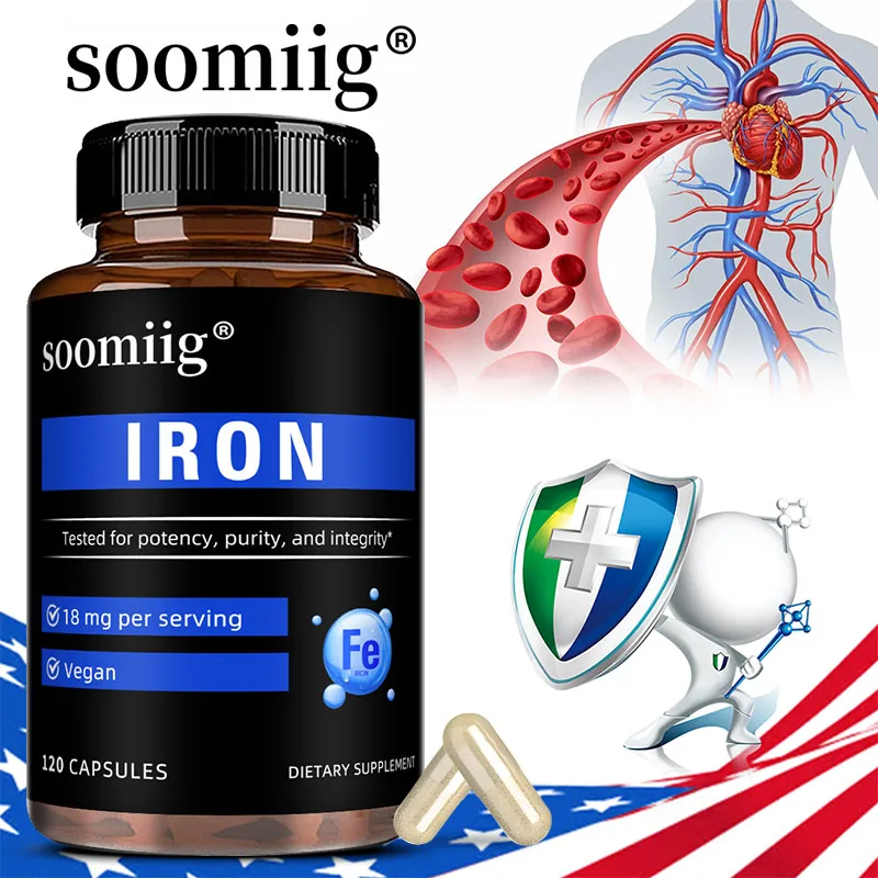 Iron Gummies - Promotes Red Blood Cell Production, Relieves Fatigue, Boosts Energy & Immunity, Gentle Absorption, Vegan Non-GMO
Iron Gummies - Promotes Red Blood Cell Production, Relieves Fatigue, Boosts Energy & Immunity, Gentle Absorption, Vegan Non-GMO