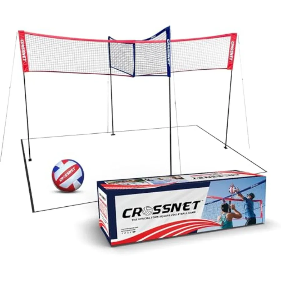 Quick Assemble 4 Square Volleyball Game Set for Adults and with Volleyball Net Backpack and Ball for Outdoor Games
Quick Assemble 4 Square Volleyball Game Set for Adults and with Volleyball Net Backpack and Ball for Outdoor Games