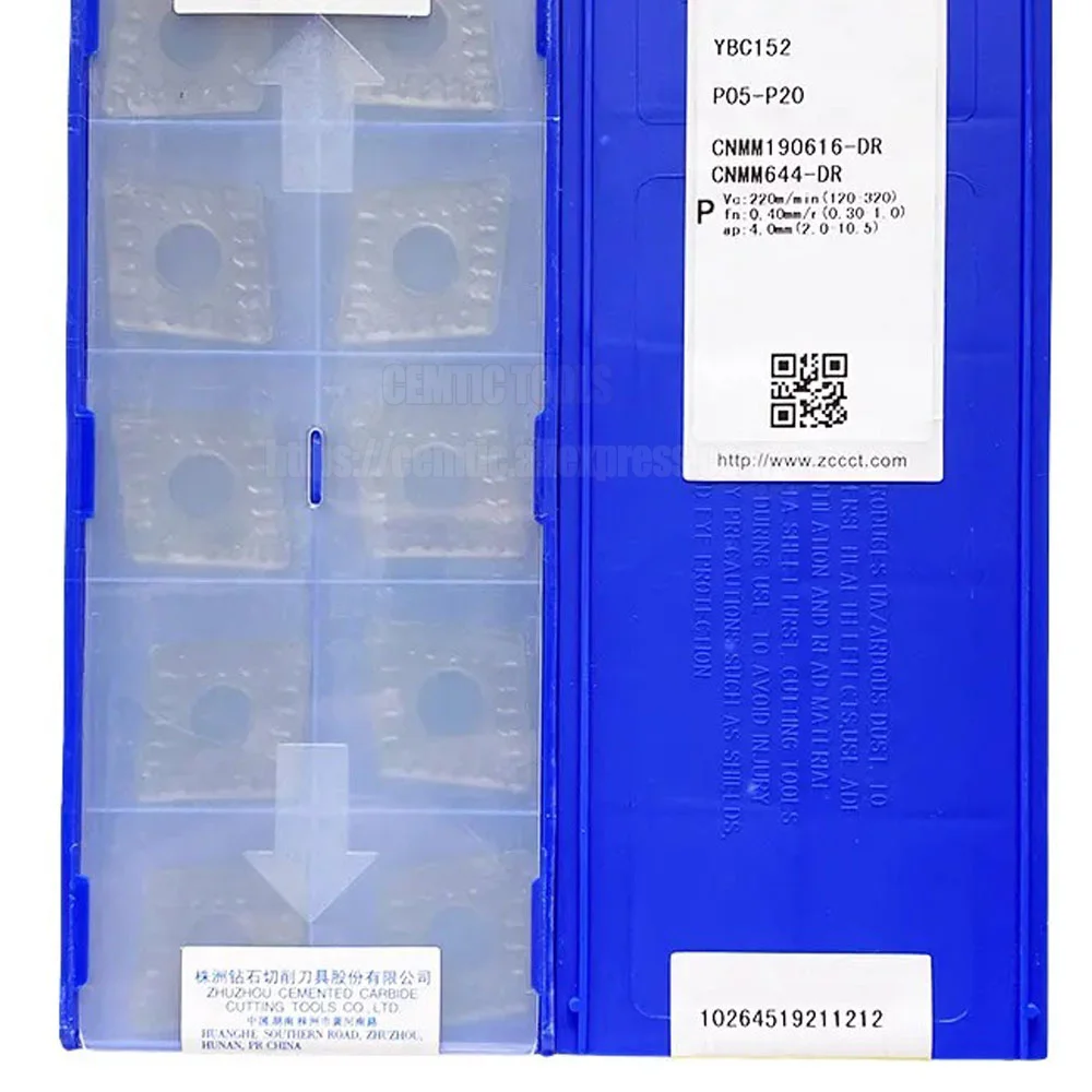 ZCC CNC Alloy Blade YBC252 CNMM190616-DR YBC152 Turning inserts For machining steel CNMM 190616 DR 10PCS/BOX
ZCC CNC Alloy Blade YBC252 CNMM190616-DR YBC152 Turning inserts For machining steel CNMM 190616 DR 10PCS/BOX