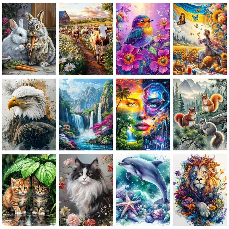 GATYZTORY DIY Pictures By Number Kits Drawing On Canvas Painting By Numbers Animal Hand Painted Picture Art Gift Home Decor
GATYZTORY DIY Pictures By Number Kits Drawing On Canvas Painting By Numbers Animal Hand Painted Picture Art Gift Home Decor