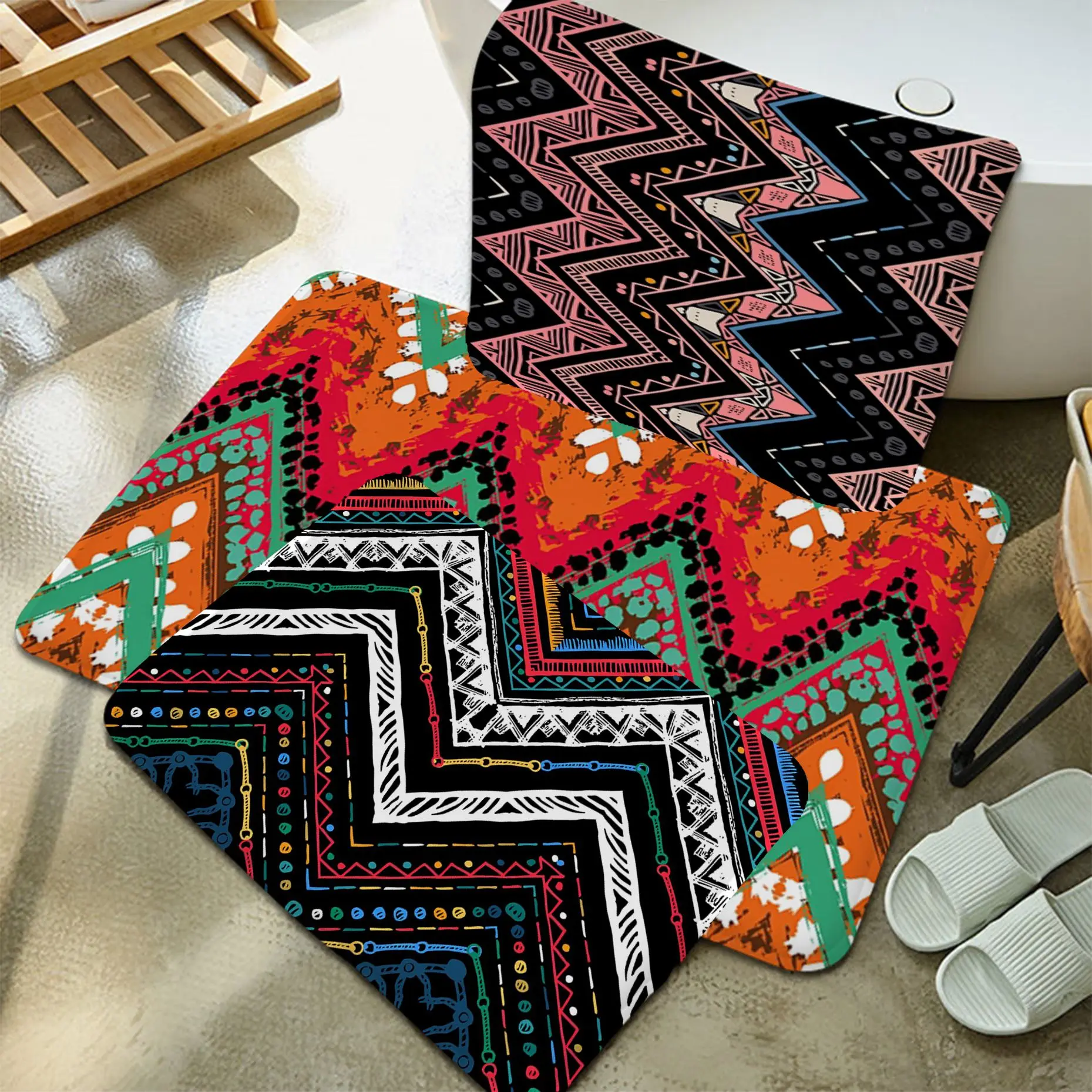 Retro Colore Stripe Pattern Room Mats INS Style Soft Bedroom Floor House Laundry Room Mat Anti-skid Bedside Area Rugs
Retro Colore Stripe Pattern Room Mats INS Style Soft Bedroom Floor House Laundry Room Mat Anti-skid Bedside Area Rugs