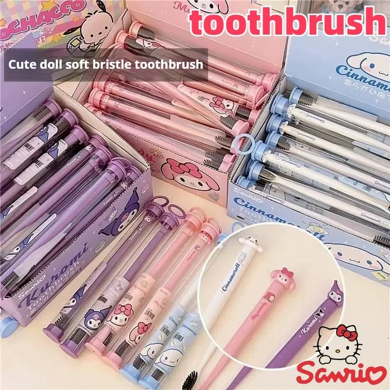 Anime Toothbrush Hello Kitty Melody Kuromi Cinnamoroll Sanrio Cartoon Student Adult Household Toothbrush Cleaning Birthday Gift
Anime Toothbrush Hello Kitty Melody Kuromi Cinnamoroll Sanrio Cartoon Student Adult Household Toothbrush Cleaning Birthday Gift