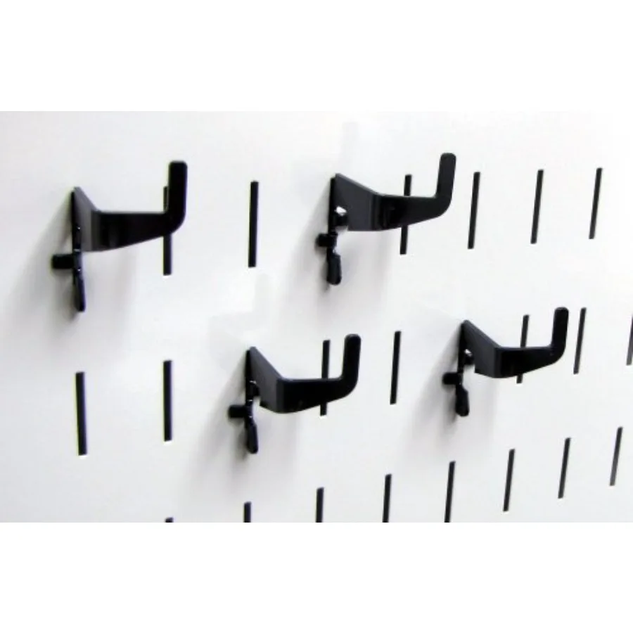 Medium 90 Degree Slotted Hook Pack - Slotted Metal Pegboard Hooks Pegboard and Slotted Tool Board Black
Medium 90 Degree Slotted Hook Pack - Slotted Metal Pegboard Hooks Pegboard and Slotted Tool Board Black