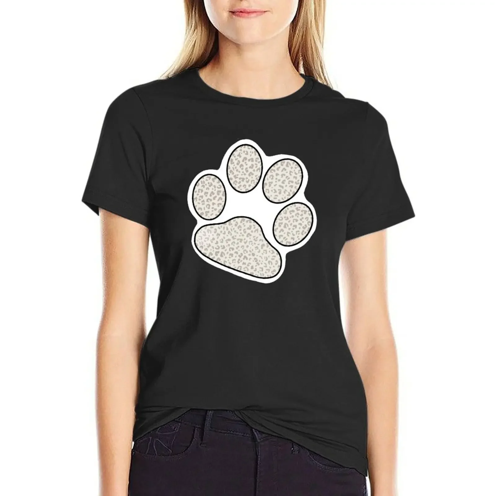Neutral Cheetah Print Paw T-Shirt animal print funnys anime animal prinfor fashion woman blouse 2025
Neutral Cheetah Print Paw T-Shirt animal print funnys anime animal prinfor fashion woman blouse 2025