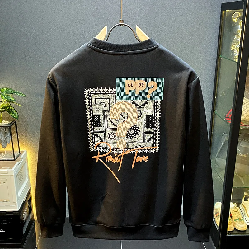 Printed design crew neck sweater for men 2024 autumn new high-end loose elastic versatile casual long sleeve clothes
Printed design crew neck sweater for men 2024 autumn new high-end loose elastic versatile casual long sleeve clothes