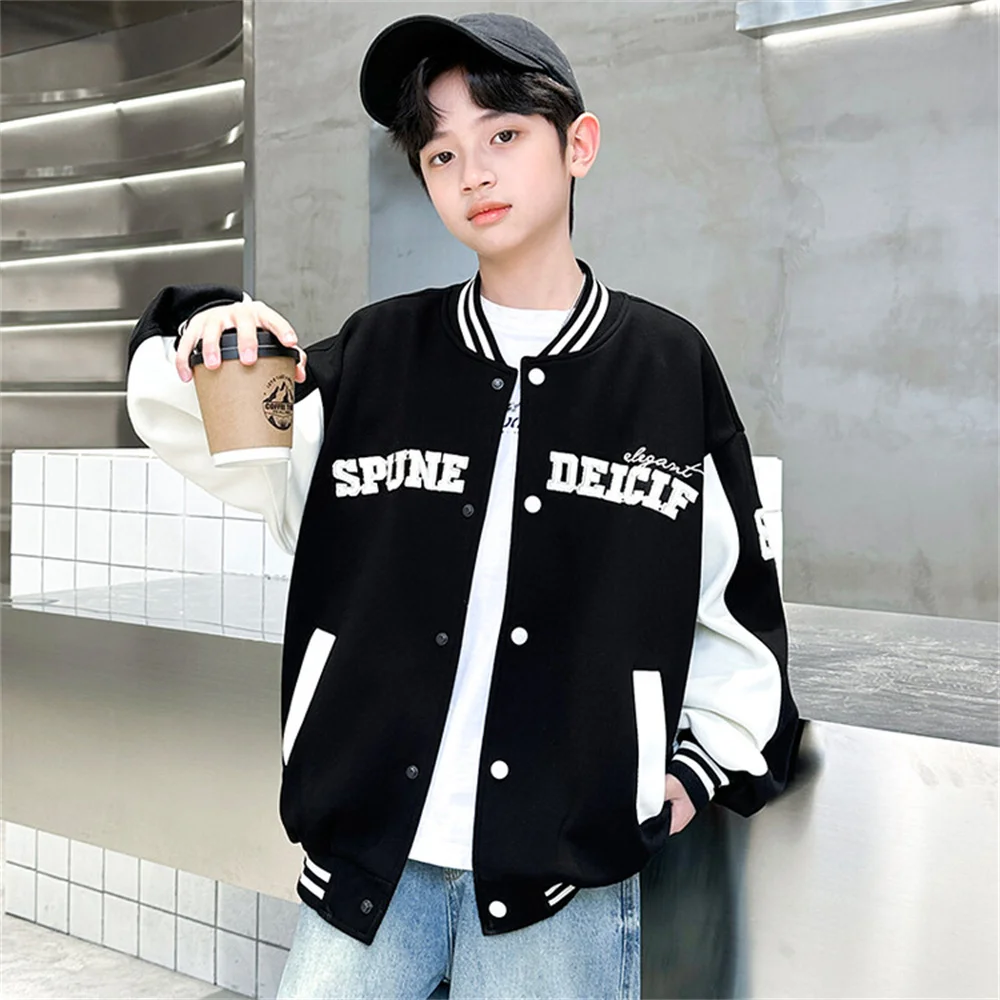 134 Fashion Baseball Jersey Spring Korean Style Boys' Coat Youngsters Boys' Jacket Version Of Casual Kid Coat
134 Fashion Baseball Jersey Spring Korean Style Boys' Coat Youngsters Boys' Jacket Version Of Casual Kid Coat