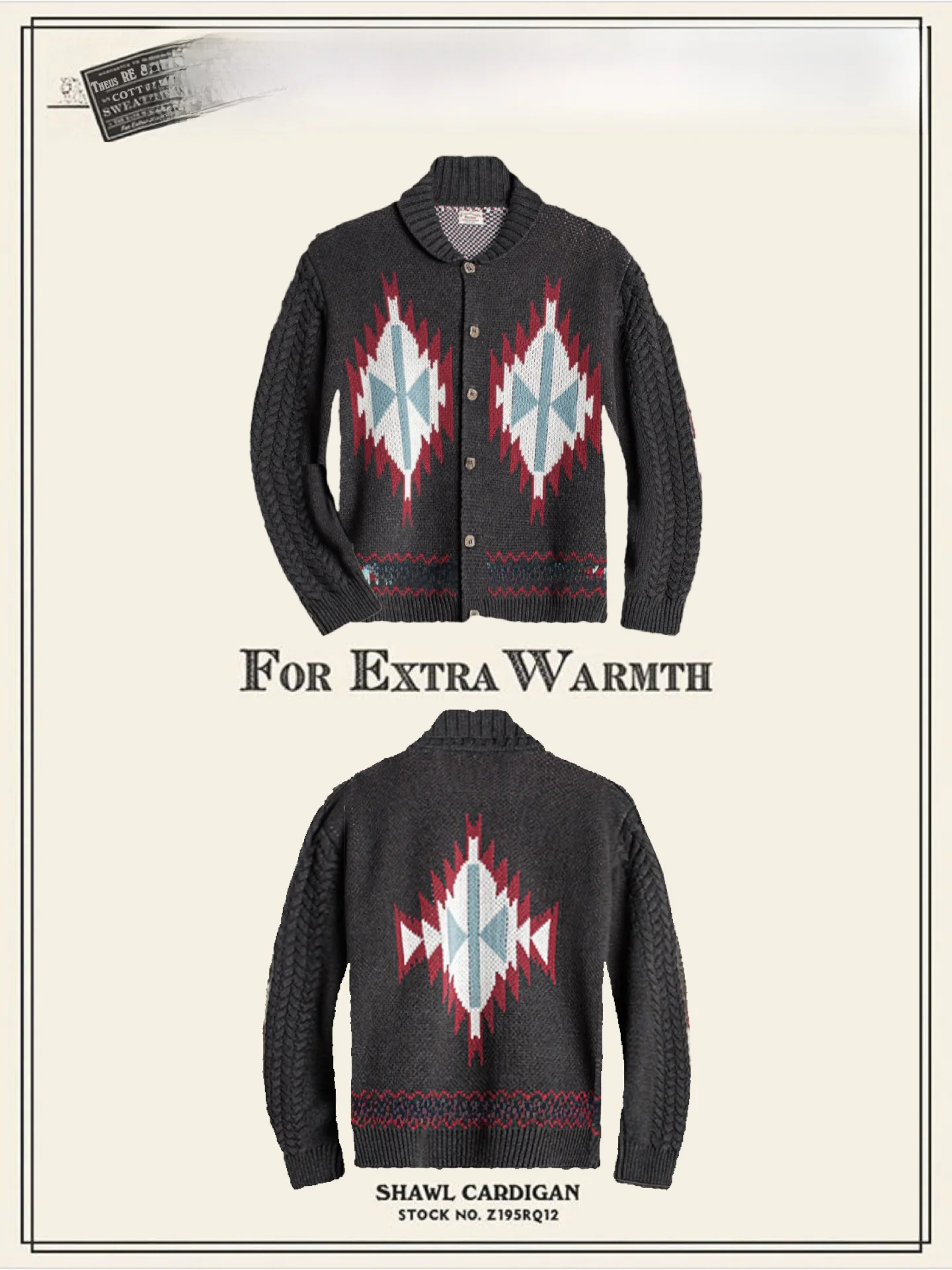 Мужской кардиган Navajo Cowichan в американском ретро-стиле, плотной вязки, из хлопка, свободного кроя, с длинными рукавами, с геометрическим узором
Мужской кардиган Navajo Cowichan в американском ретро-стиле, плотной вязки, из хлопка, свободного кроя, с длинными рукавами, с геометрическим узором