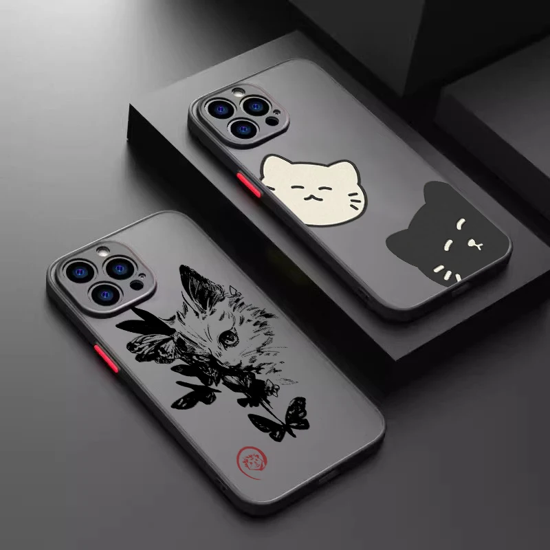 Cat Butterfly Fish Retro Frosted Translucent For Apple iPhone 15 14 13 12 11 XS XR X 8 7 SE Pro Max Plus Mini Back Phone Case
Cat Butterfly Fish Retro Frosted Translucent For Apple iPhone 15 14 13 12 11 XS XR X 8 7 SE Pro Max Plus Mini Back Phone Case