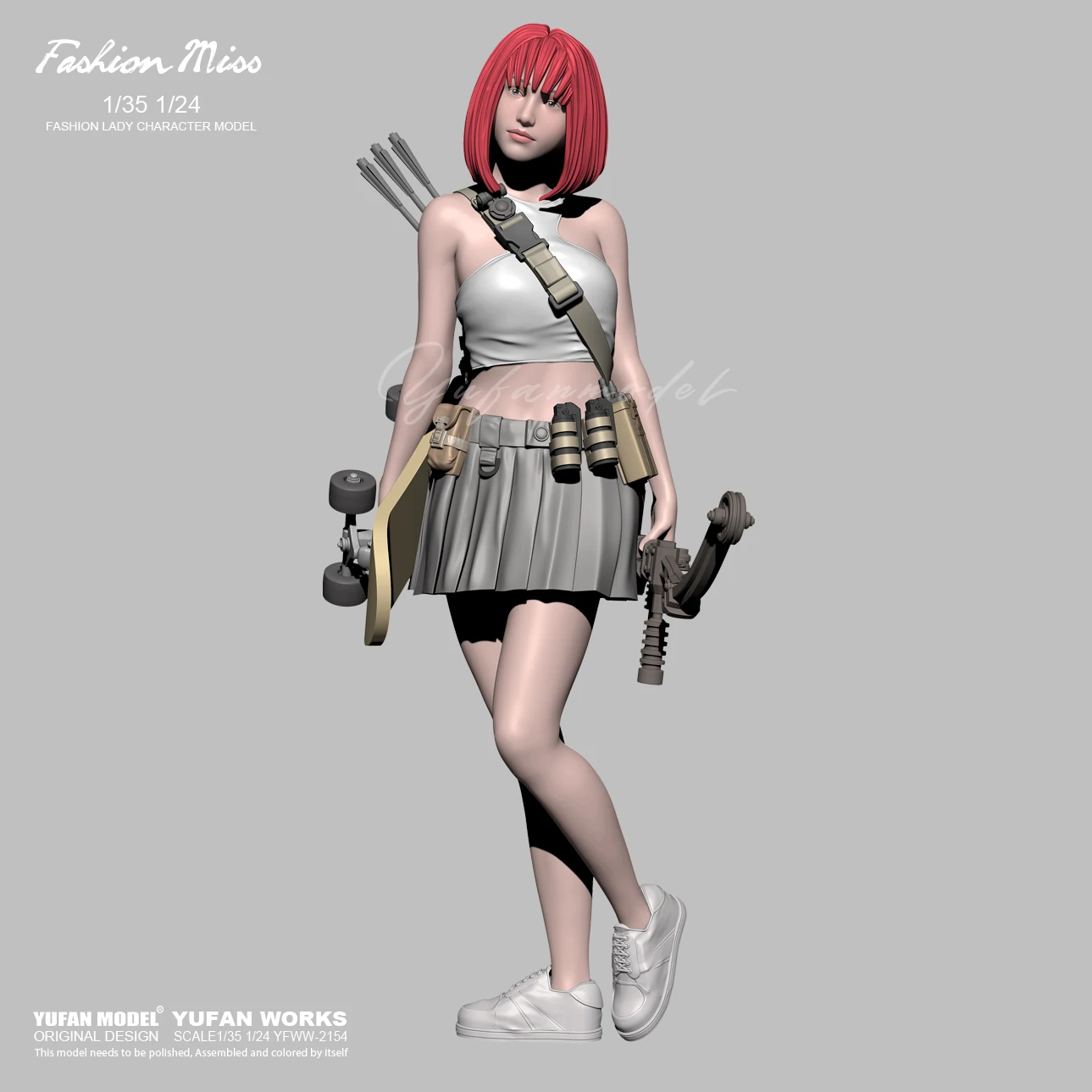 YUFAN MODEL Resin figure model kits DIY beauty colorless and self-assembled YFWW-2154
YUFAN MODEL Resin figure model kits DIY beauty colorless and self-assembled YFWW-2154