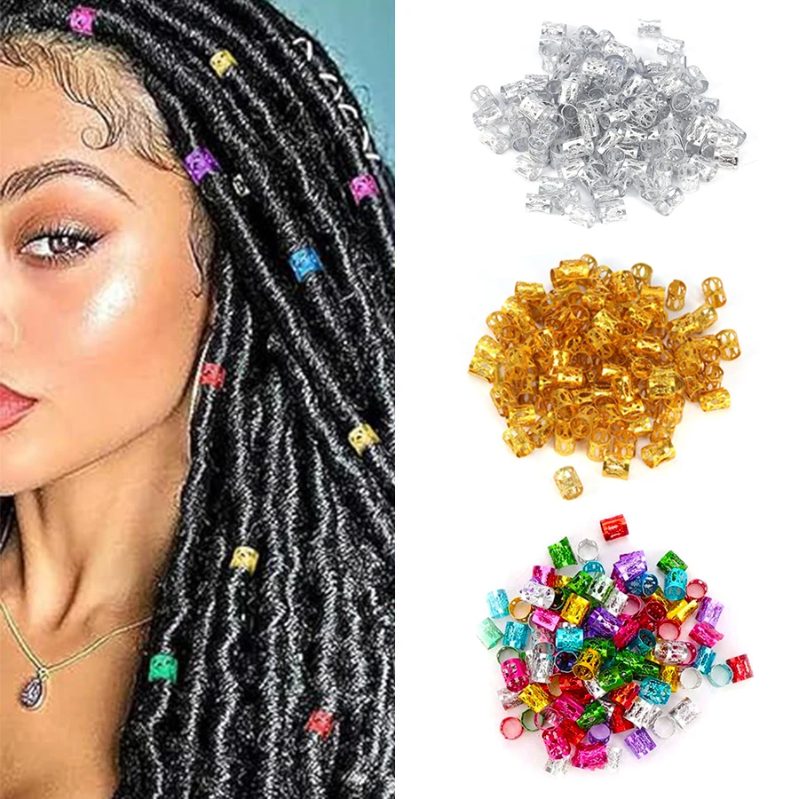 100pcs Hollow Out Hair Ring,Dreadlocks Beads Hair BraidRings Clips Dread Locks Hair Braiding Metal CuffsDecoration/Accessories
100pcs Hollow Out Hair Ring,Dreadlocks Beads Hair BraidRings Clips Dread Locks Hair Braiding Metal CuffsDecoration/Accessories