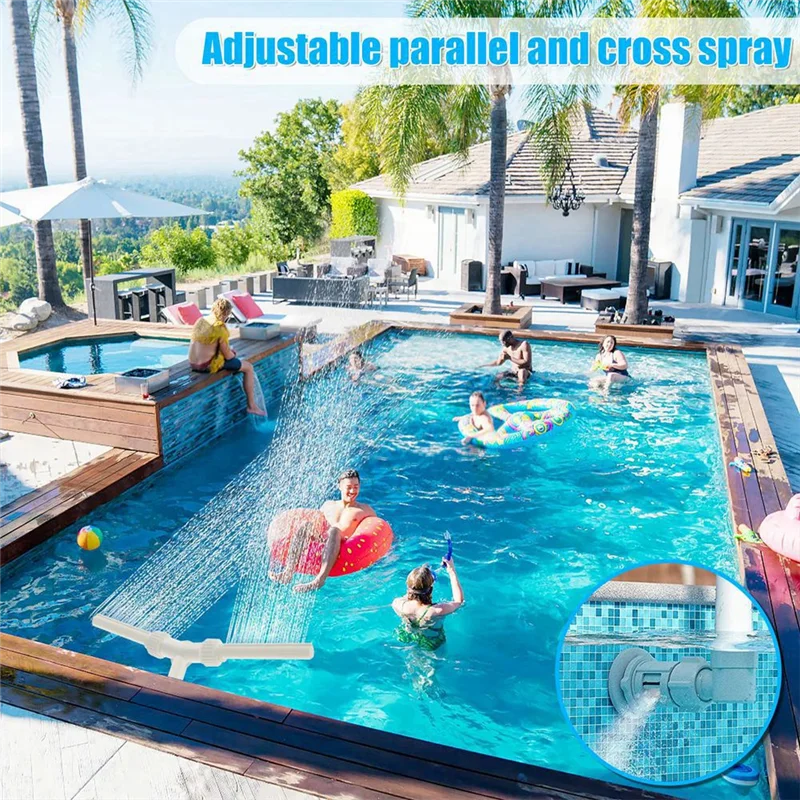 Dual Spray Water Fountain For Swimming Pool Adjustable Waterfall Pool Sprinkler Swimming Pool Sprayer Fountain Easy Install
Dual Spray Water Fountain For Swimming Pool Adjustable Waterfall Pool Sprinkler Swimming Pool Sprayer Fountain Easy Install