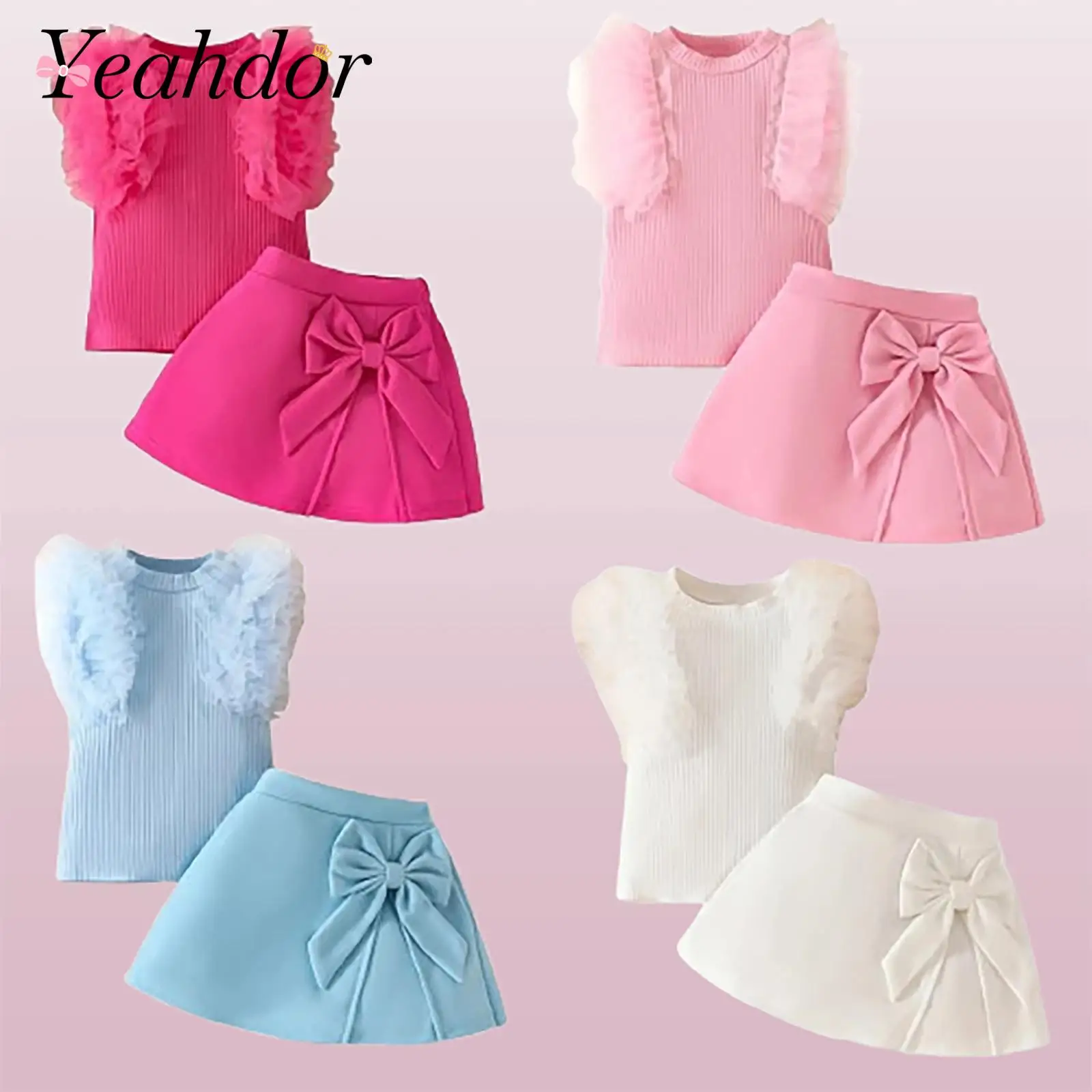 Birthday Party Outfits Baby Girl Sleeveless Clothing Sets Ruffled Tulle Tops Skirts Casual Daily Infants Summer Bowknot Set
Birthday Party Outfits Baby Girl Sleeveless Clothing Sets Ruffled Tulle Tops Skirts Casual Daily Infants Summer Bowknot Set
