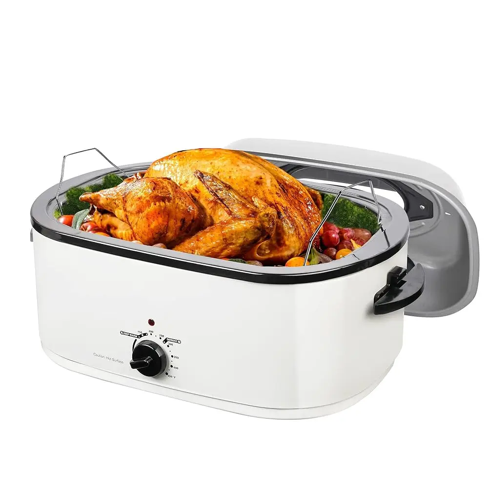 26Qt Roaster Oven,3 In 1 Electric Roaster Oven With Thawing Heating Warm Function,Turkey Roaster Oven Buffet With Visual
26Qt Roaster Oven,3 In 1 Electric Roaster Oven With Thawing Heating Warm Function,Turkey Roaster Oven Buffet With Visual